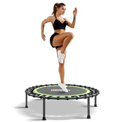 “/45” Rebounder Trampoline for Adults, Silent Mini Trampoline Indoor Green 42