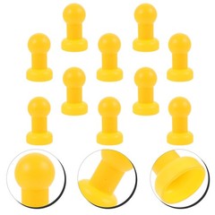 10 Pcs Trampoline Pole Cap Yellow Caps for Poles Replacement Parts