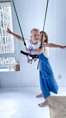 Inclusive Movement bungee straps for kids with CP. Soft bungees for kids
