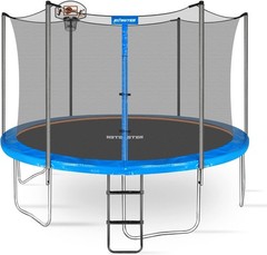 New Trampoline Basketball Hoop Mini Set Easy Install Fits Straight & Curved Pole