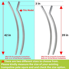 Trampoline Poles Replacement for Skywalker or Jumpzylla Trampoline Net | Galvani