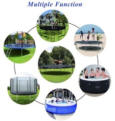 Trampoline Cover- 10Ft Trampoline Protective Cover, Easy to Install (Blue)