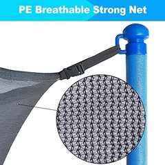 Trampoline Net Replacement, 12ft 13ft 14ft 15ft Round Frame 14 feet – 6 Poles