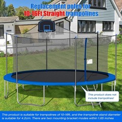Trampoline Poles Replacement, Universal Trampoline Replacement Enclosure Pole…