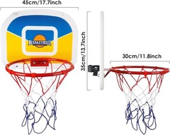 Trampoline Basketball Hoop, Fits Straight Pole Basketball Hoop for Trampoline…