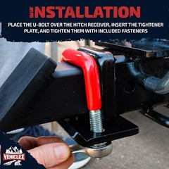 Anti-Rattle Hitch Tightener Clamp for.25″ to 2″ Receivers – 2 Inches 1