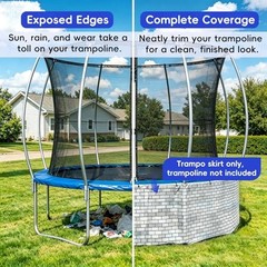 Weather Resistant Trampoline Skirt for 12ft and Larger Tool Free