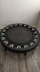 Reboundair Rebound Air Trampoline Folds in quarter. With Carrying Case Folding