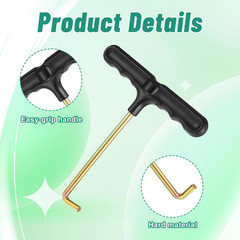 2PCS Vertical Pull Trampoline Spring Pull Tool, T-Hook Trampoline Parts Shoe