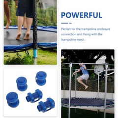 10Pcs Durable Trampoline Plastic Tube Caps Blue Pole Tops Replacement