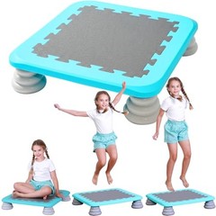 Mini Trampoline for Kids, 25 Inch Sensory Trampoline Bouncing Board with Blue