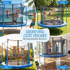 Weyride 8FT Trampoline for 4-5 Kids, 800 lbs Max Weight, ASTM F381