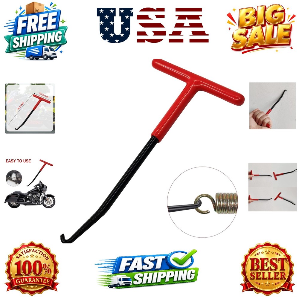 Motorcycle Exhaust Spring Hook, T Shaped Handle Exhaust Pipe Spring Puller In…