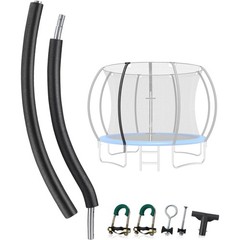 TOBWOLF 1 Lower & 1 Upper Curved Trampoline Poles Replacement, Universal Curv…