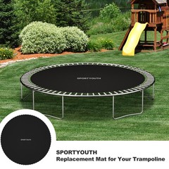 Replacement Trampoline Mat Fits 12/14/15 Ft Frame w/Setting Tool 72/88/96 Rings
