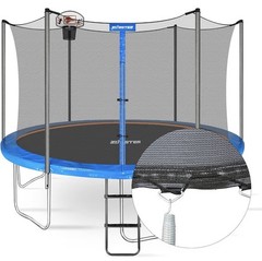 15 FT Safety Enclosure Net for 6 Straight Poles Round Trampoline