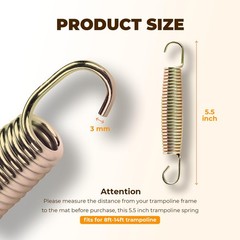 Trampoline Spring 5.5 Inch Heavy Duty Stainless Steel Replacement Spring Tool