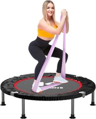 40″ Mini Flodable Spring Rebounder Trampoline for Adults, Small Exercise