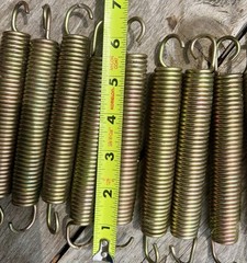 10 Heavy-duty steel springs for large trampoline – 6.5″ -USED