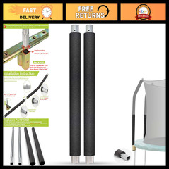 Replacement Trampoline Poles – Galvanized Enclosure for 8ft, 10ft, 12ft, 14ft