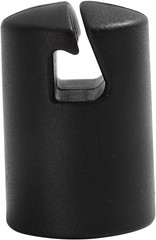 Black Trampoline Pole Cap Set for 1.26in Enclosure Poles – Easy Installation