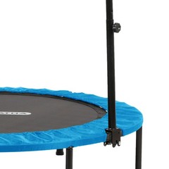 HolaHatha 40″ Mini Trampoline Fitness Rebounder with Adjustable Handle, Blue