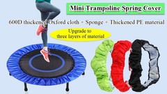Round Mini Trampoline Spring Cover Replacement, 36-60 Inch, 600D Oxford Cloth, T