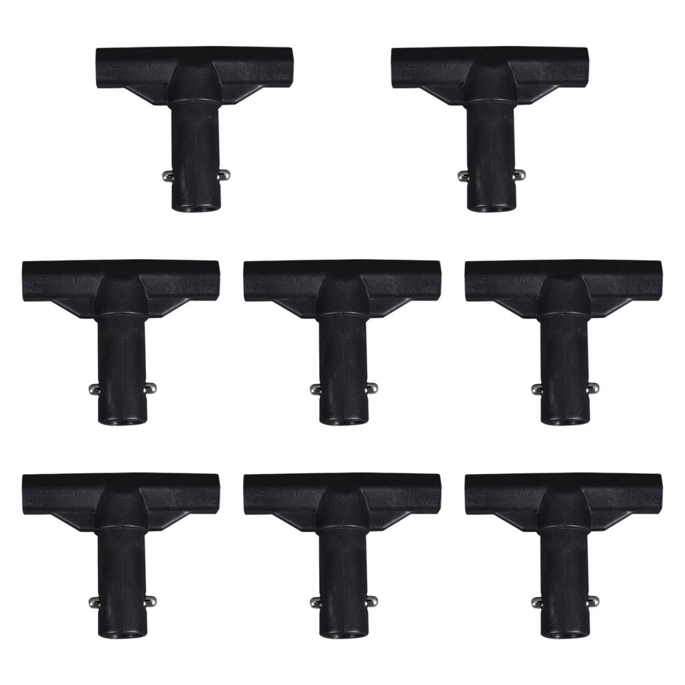 8Pcs Trampoline T Tube Connector Connection Fittings Replacement Supplies