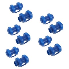 10Pcs Reusable Blue Plastic Trampoline Pole End Caps for Safety Fixing