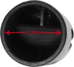 Black Trampoline Pole Cap Set for 1.26in Enclosure Poles – Easy Installation