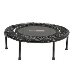 HolaHatha 36 Inch Foldable Mini Trampoline Fitness Rebounder w/Adjustable Handle
