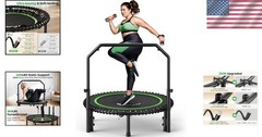 BT2 Mini Rebounder Trampoline 450/550lbs, Adjustable Handle