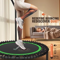 Ancheer Rebounder Trampoline 40/48 Bungee Rebounder 4-Level Adjustable Handle