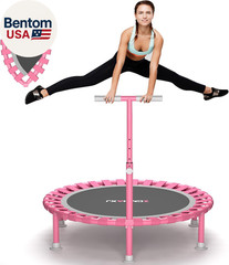 Foldable Mini Trampoline, 40″ Rebounder Trampoline for Adults & Kids, 450Lbs Cap