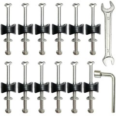 12 PCS 3.7″ Long Trampoline Screws & Bolts, Anti-Loose Replacement Parts, Tools