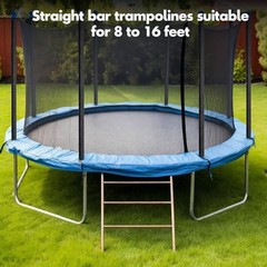 10 Sets Universal Trampoline Replacement Enclosure Poles Fit 8-16 Ft Straight