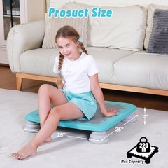 Mini Trampoline for Kids, 25 Inch Sensory Trampoline Bouncing Board with Blue