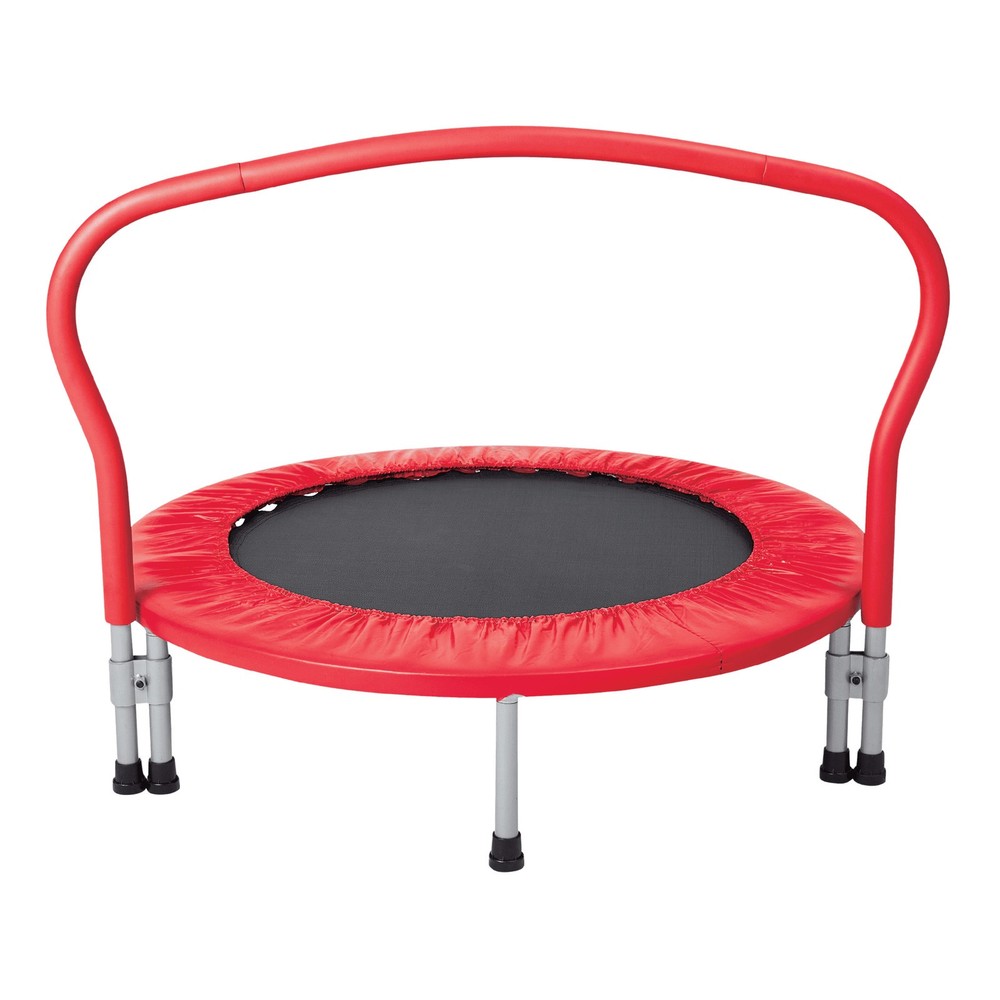 3 Foot Folding Trampoline 36 Inch Diameter Ages 3 & Up W/ Safety Pad & Handle