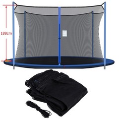 12FT 13FT 14FT 15FT Trampoline Net Replacement Parts Enclosure for 4/6/8 Poles