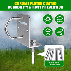 18”/24”/30″ Ground Anchors Screw In– 12Mm Solid Carbon Steel Trampoline Anchor