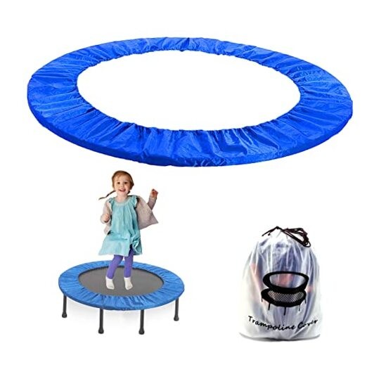 Small Trampoline Spring Cover 38 Inch Replacement Safety Pad for Mini Blue