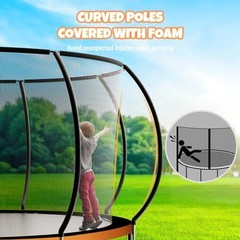 Trampoline 10FT 12FT 14FT 16 FT, Outdoor Trampolines for Kids and Adults,