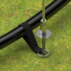 Jumpflex Trampoline Anchor Kit PRO, Heavy-Duty Metal Ground Anchors Set, Easy-To