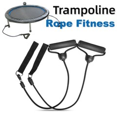 2X Trampoline Ropes Exercise Pilates Yoga Aerobic Training Fitness Gym Rope 80CM