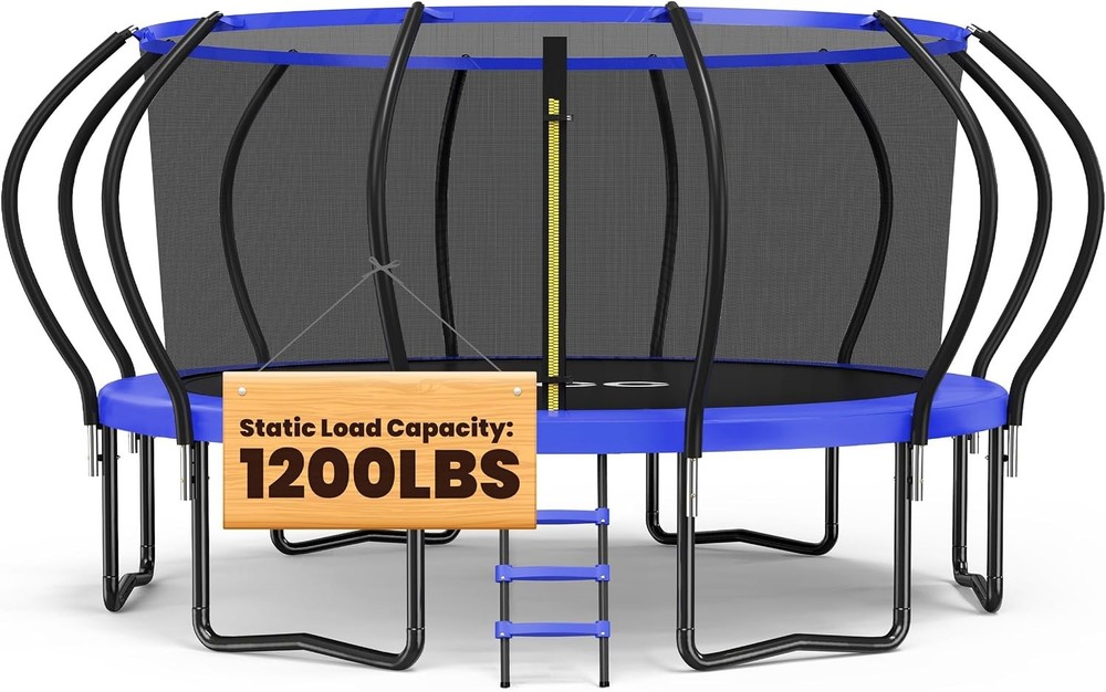 Kids Trampoline Outdoor 8FT 10FT 12FT 14FT 15FT 16FT with Enclosure Non-Slip