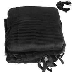 Round Trampoline Enclosure Net Replacement For 12FT 8 Poles Weather-Resistant
