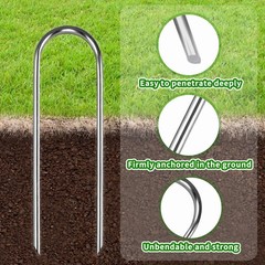 Trampoline Stakes High Wind Ground Stakes, Heavy Duty Trampoline Anchors Tent…