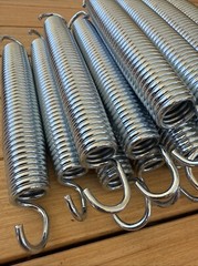 Trampoline Replacement Springs 7” Heavy-Duty Galvanised – Set of 18
