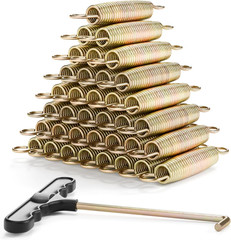 3.5″-8.5″ Trampoline Springs, Heavy Duty Stainless Steel Trampoline Accessories