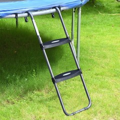 Trampoline Ladder, 3~Step Steel, UV Treated, 220 lb, Universal Hook